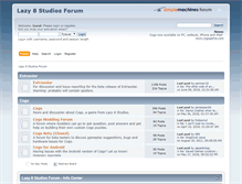 Tablet Screenshot of forum.lazy8studios.com